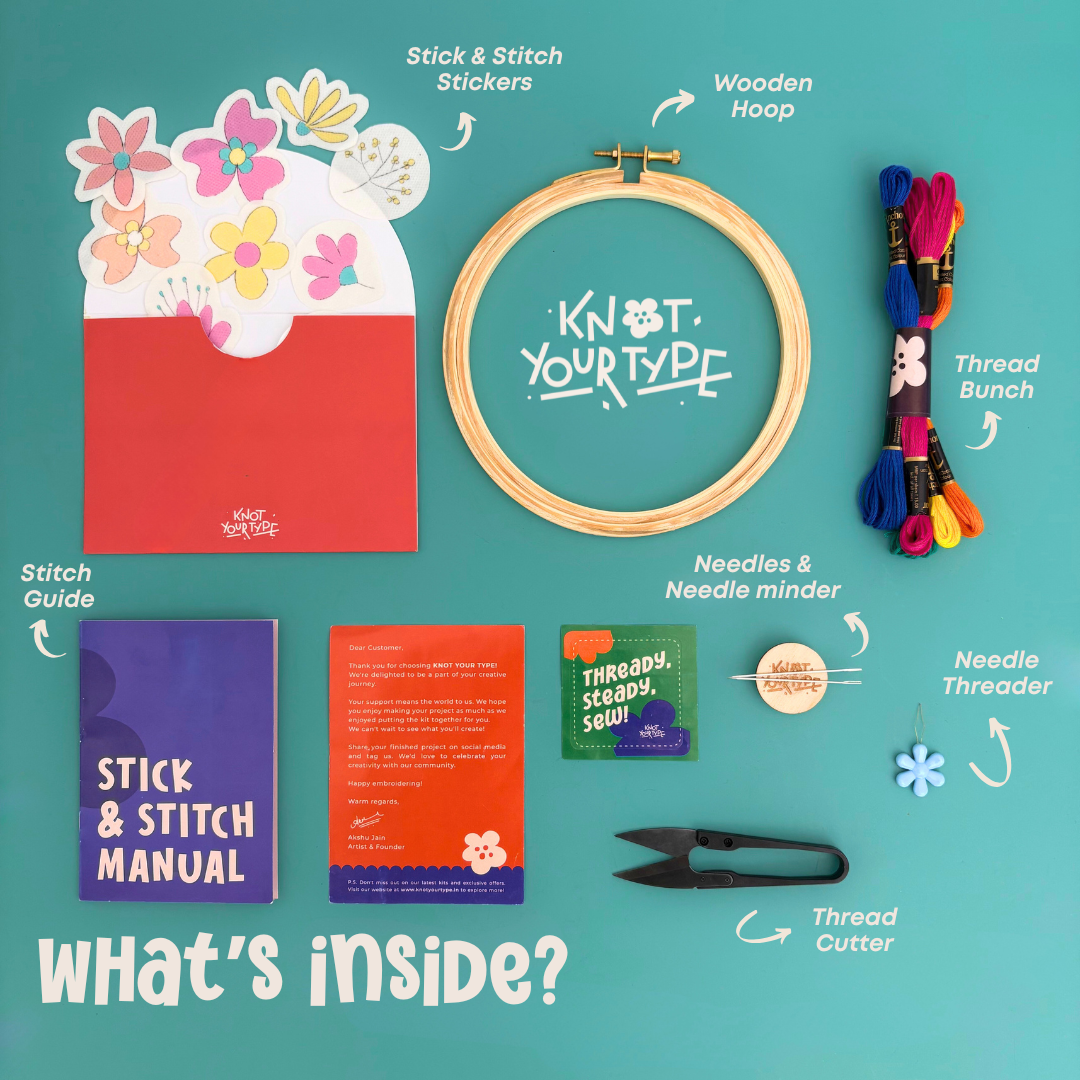 Flower Power Stick & Stitch Kit