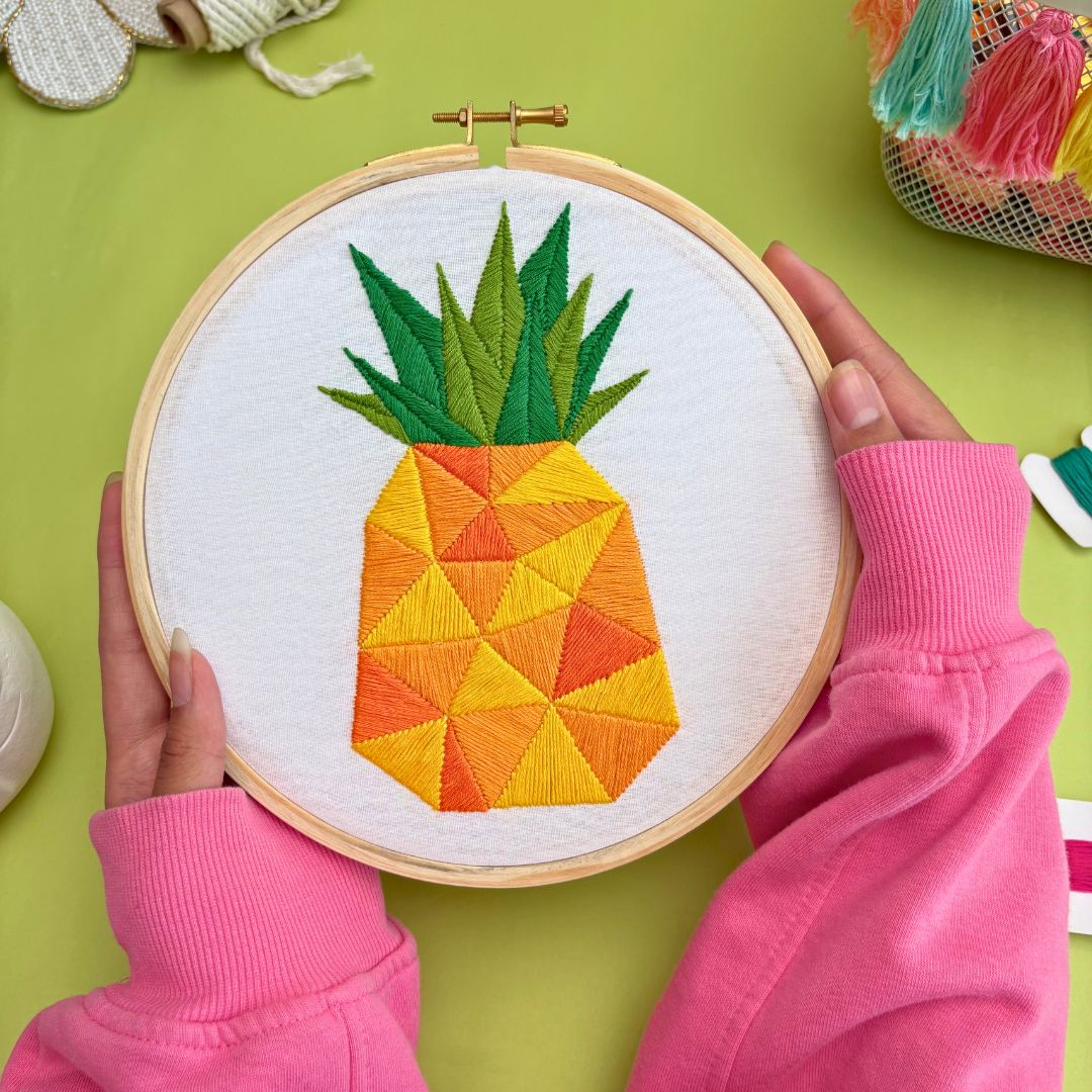 Tropical Mosaic - Stitch By Colours - DIY Embroidery Kit - Bundle of 3