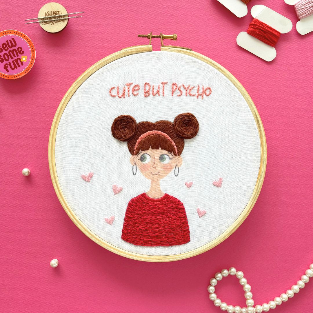The Graceful Girl DIY Embroidery Kit - Bundle Of 2