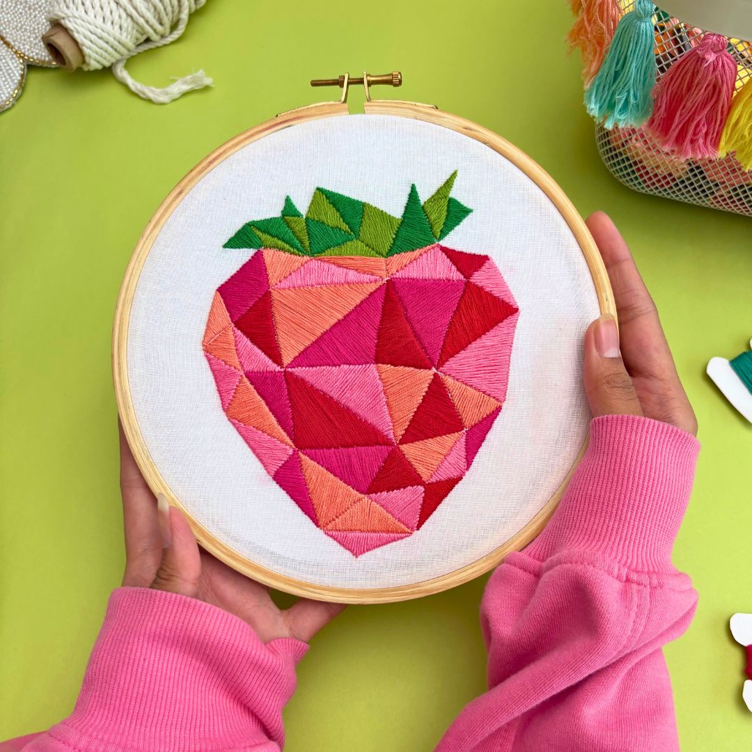 Tropical Mosaic - Stitch By Colours - DIY Embroidery Kit - Bundle of 3