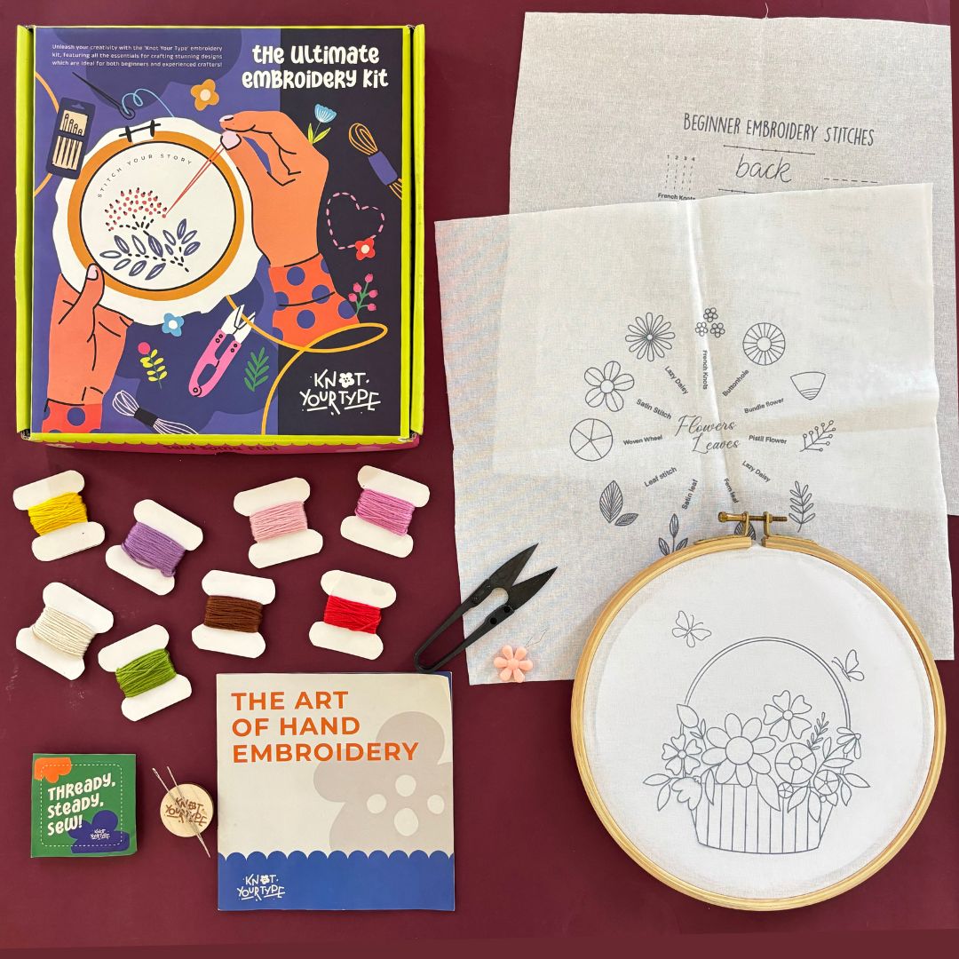 Learn & Create DIY Embroidery Kit - Bundle of 3