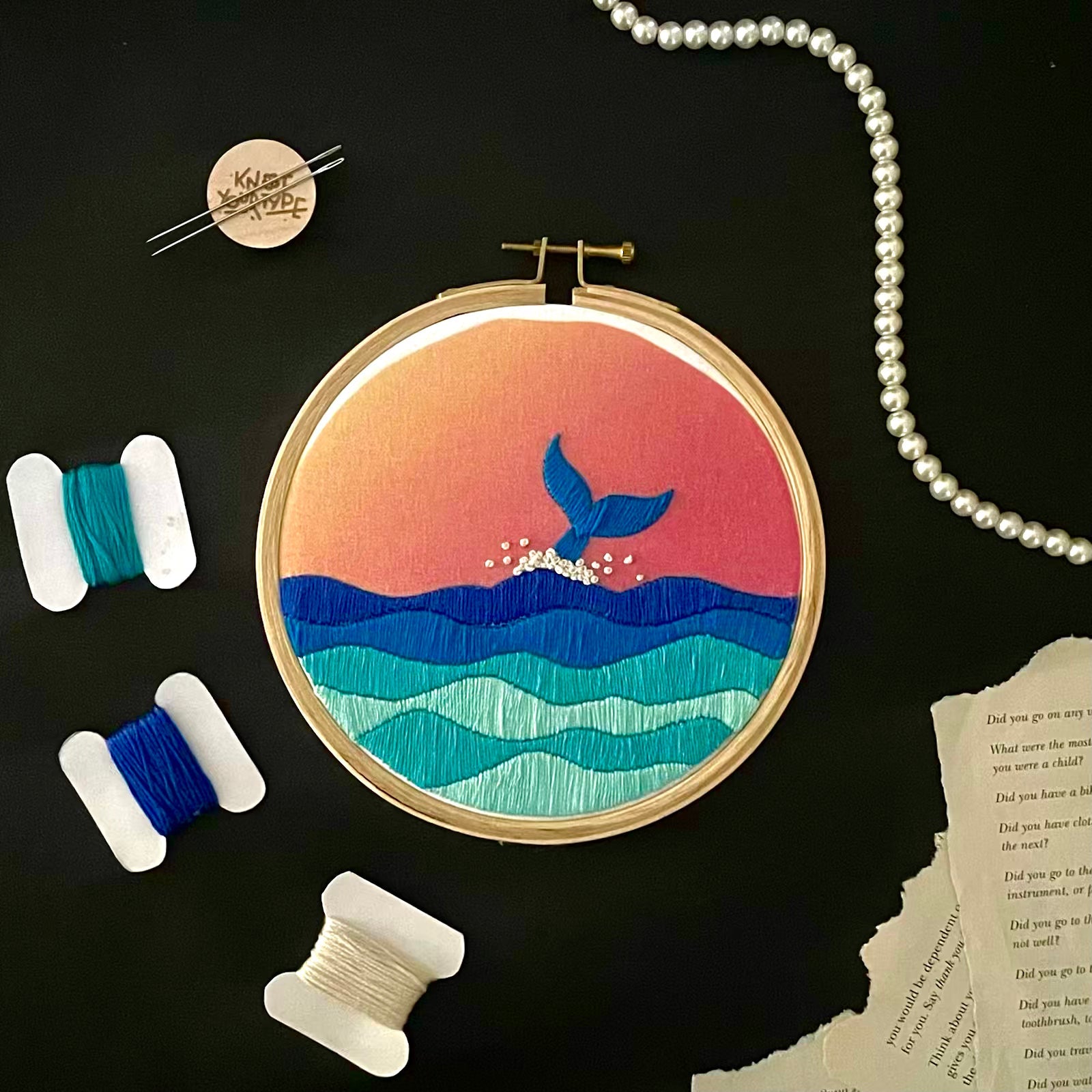 Ocean Glow DIY Embroidery Kit - Bundle Of 2