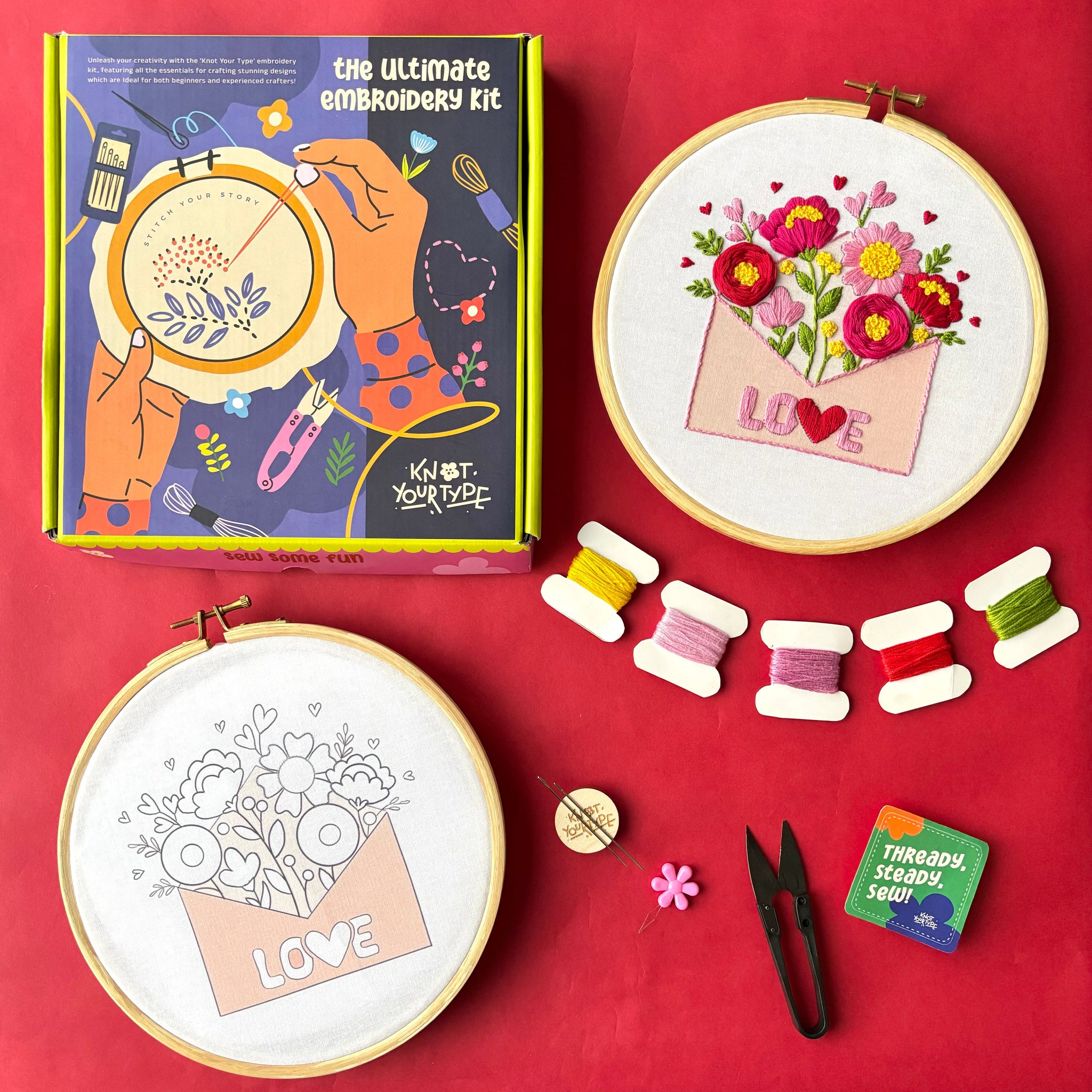 Love Letter DIY Embroidery Kit
