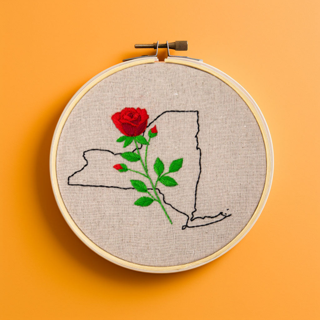 Floral State Map DIY Kit