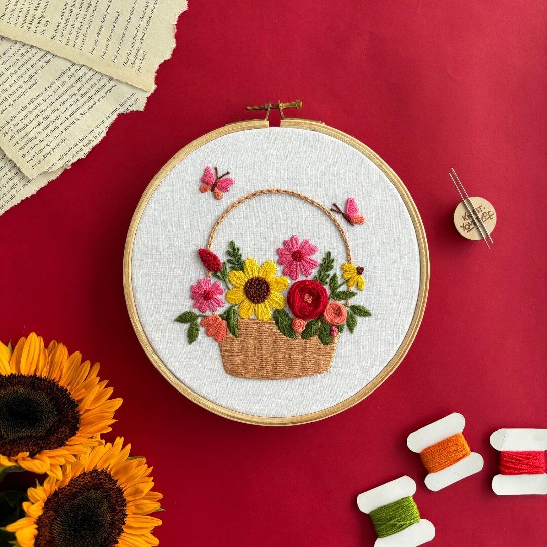 Blissful Combo DIY Embroidery Kit - Bundle Of 2